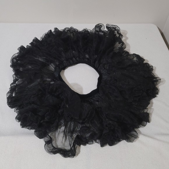 O/S Be Wicked! Micro Mini tutu petticoat skirt tulle Ruffle Black - Picture 6 of 11